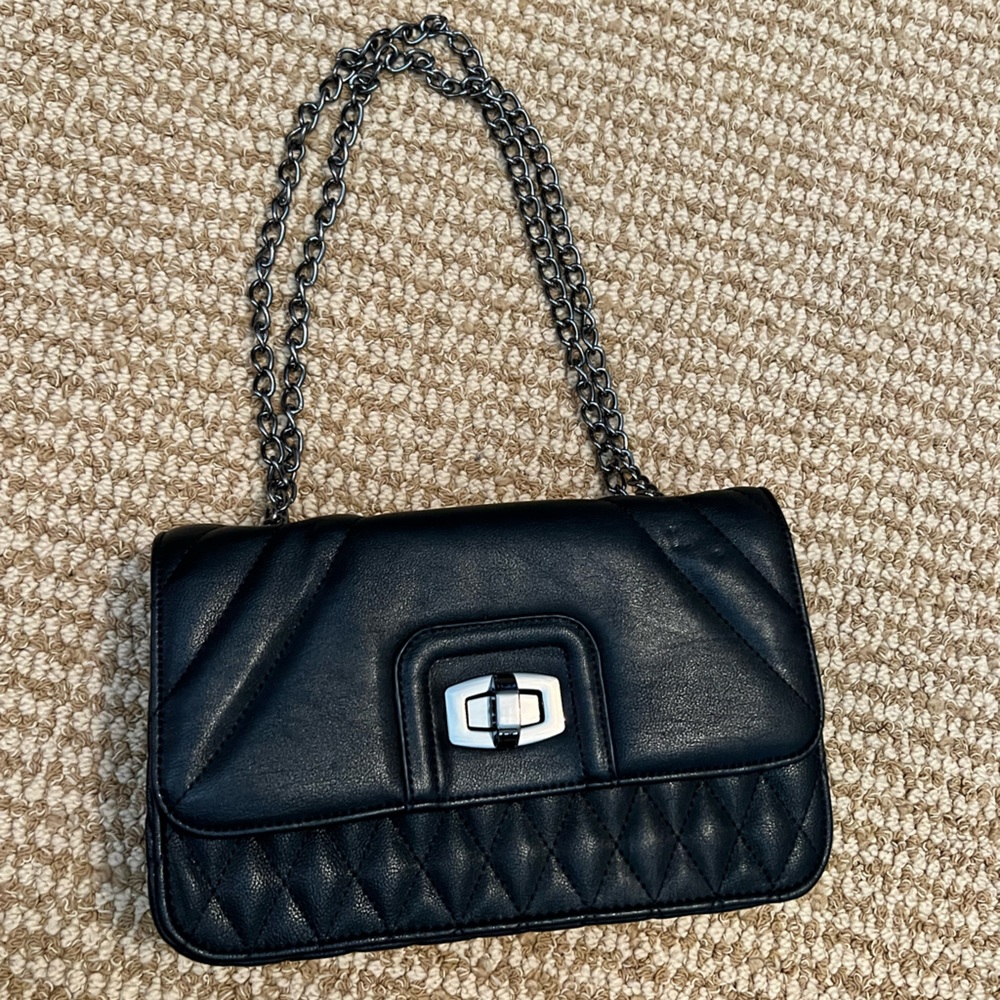 Black Express crossbody/evening bag